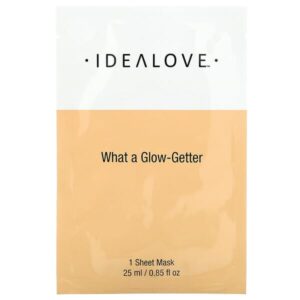 Idealove, What a Glow-Getter, 1 Beauty Sheet Mask, 0.85 fl oz (25 ml)