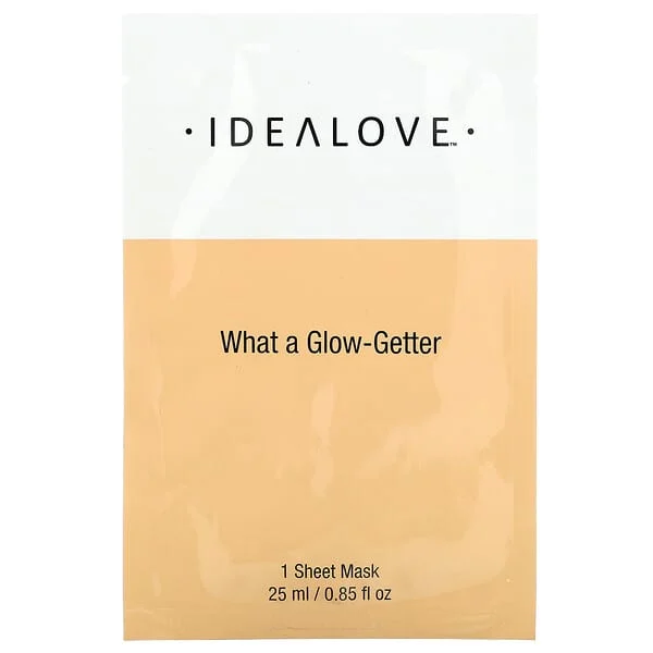 Idealove, What a Glow-Getter, 1 Beauty Sheet Mask, 0.85 fl oz (25 ml)