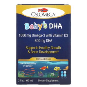 Oslomega, Babys DHA with Vitamin D3, 2 fl oz (60 ml)