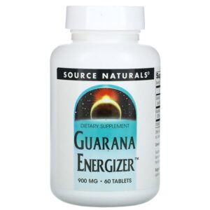 Source Naturals, Guarana Energizer, 900 mg, 60 Tablets