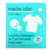 Madre Labs, Laundry Detergent, 3x Concentrate Refill, Fresh Cotton, 6 Pouches, 4 fl oz (118 ml) Each