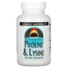 Source Naturals, L-Proline & L-Lysine, 550 mg, 120 Tablets 1 Source Naturals, L-Proline & L-Lysine, 550 mg, 120 Tablets