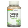 Solaray, Pumpkin Seed Oil, 1,000 mg, 90 Softgels 1 Solaray, Pumpkin Seed Oil, 1,000 mg, 90 Softgels
