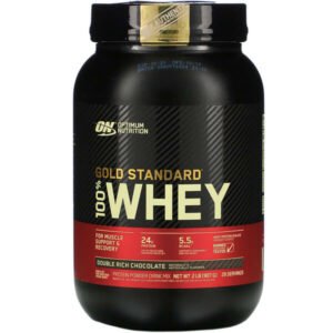Optimum Nutrition, Gold Standard 100% Whey, Double Rich Chocolate, 2 lb (907 g)