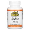 Natural Factors, SAMe, 200 mg, 60 Slow Release Tablets