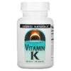 Source Naturals, Vitamin K, 500 mcg, 200 Tablets