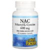 Natural Factors, NAC, N-Acetyl-L-Cysteine, 600 mg, 60 Vegetarian Capsules