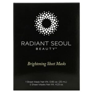 Radiant Seoul, Brightening Beauty Sheet Mask, 5 Sheet Masks, 0.85 oz (25 ml) Each
