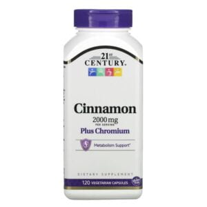 21st Century, Cinnamon Plus Chromium, 500 mg, 120 Vegetarian Capsules