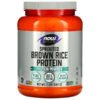 NOW Foods, Sports, Sprouted Brown Rice Protein Powder, Pure Unflavored, 2 lbs (907 g) 2 NOW Foods, Sports, Sprouted Brown Rice Protein Powder, Pure Unflavored, 2 lbs (907 g)