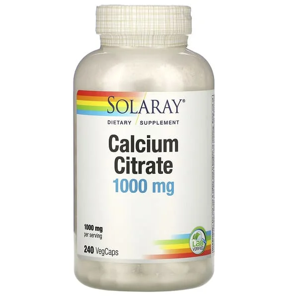 Solaray, Calcium Citrate, 250 mg, 240 VegCaps