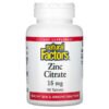 Natural Factors, Zinc Citrate, 15 mg, 90 Tablets