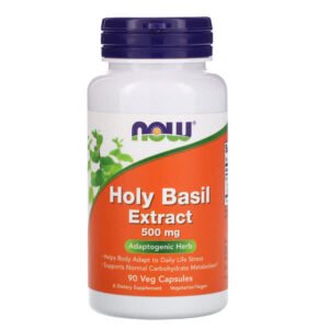 NOW Foods, Holy Basil Extract, 500 mg, 90 Veg Capsules