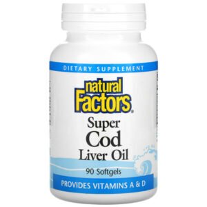 Natural Factors, Super Cod Liver Oil, 90 Softgels