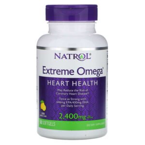 Natrol, Extreme Omega, Lemon, 1,200 mg, 60 Softgels
