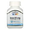 21st Century, Iron, 65 mg, 120 Tablets