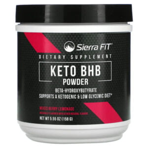 Sierra Fit, Keto BHB Powder, Beta-Hydroxybutyrate, Mixed Berry Lemonade, 5.55 oz (158 g)
