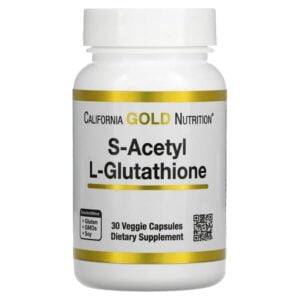 California Gold Nutrition, S-Acetyl L-Glutathione, 100 mg, 30 Veggie Capsules