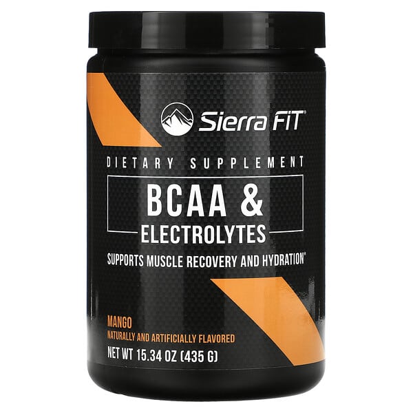 Sierra Fit, BCAA & Electrolytes, 7G BCAAs, Mango, 15.34 oz (435 g) 3 Sierra Fit, BCAA & Electrolytes, 7G BCAAs, Mango, 15.34 oz (435 g)