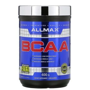ALLMAX Nutrition, BCAA, Instantized 2:1:1 Ratio, Unflavored Powder, 400 g