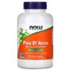 NOW Foods, Pau D' Arco, 500 mg, 250 Veg Capsules 1 NOW Foods, Pau D' Arco, 500 mg, 250 Veg Capsules