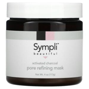 Sympli Beautiful, Activated Charcoal Pore Refining Beauty Mask, 4 oz (113 g)