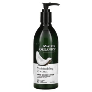 Avalon Organics, Hand & Body Lotion, Moisturizing Coconut, 12 oz (340 g)