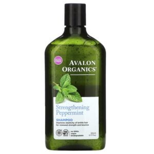 Avalon Organics, Shampoo, Strengthening, Peppermint, 11 fl oz (325 ml)