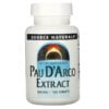 Source Naturals, Pau D'Arco Extract, 500 mg, 100 Tablets 1 Source Naturals, Pau D'Arco Extract, 500 mg, 100 Tablets
