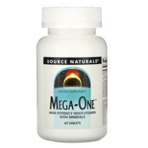 Source Naturals, Mega-One, High Potency Multi-Vitamin with Minerals, 60 Tablets