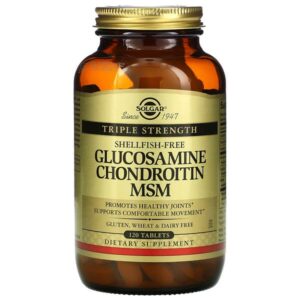 Solgar, Glucosamine Chondroitin MSM, Triple Strength, 120 Tablets