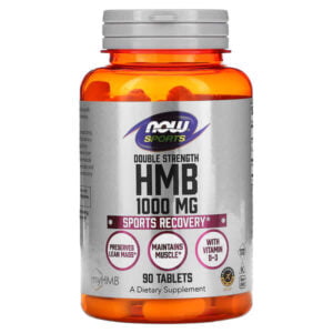 NOW Foods, Sports, HMB, Double Strength, 1,000 mg, 90 Tablets