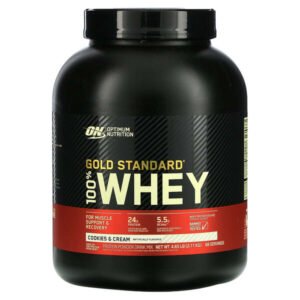 Optimum Nutrition, Gold Standard 100% Whey, Cookies & Cream, 4.65 lb (2.11 kg)