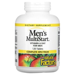 Natural Factors, Men’s MultiStart, Vitamin A Day for Men, 120 Tablets