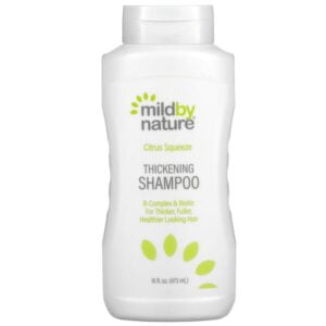 Mild By Nature, Thickening B-Complex + Biotin Shampoo by Madre Labs, No Sulfates, Citrus Squeeze, 16 fl oz (473 ml)