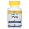 Super Nutrition, SimplyOne, Men, Multivitamin + Supporting Herbs, 90 Tablets 1 Super Nutrition, SimplyOne, Men, Multivitamin + Supporting Herbs, 90 Tablets