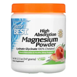 Doctor’s Best, High Absorption Magnesium Powder, Sweet Peach, 12.3 oz (347 g)