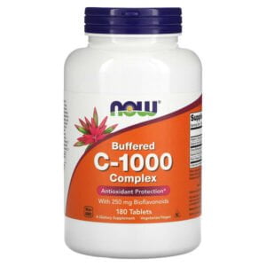 NOW Foods, Buffered C-1000 Complex, 180 Tablets