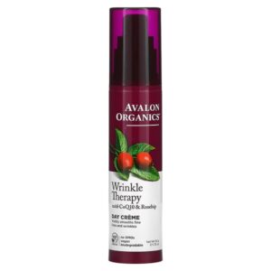 Avalon Organics, Wrinkle Therapy with CoQ10 & Rosehip, Day Creme, 1.75 oz (50 g)