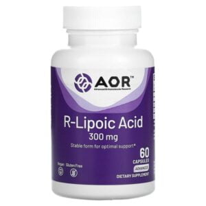 Advanced Orthomolecular Research AOR, R-Lipoic Acid, 300 mg, 60 Vegetarian Capsules