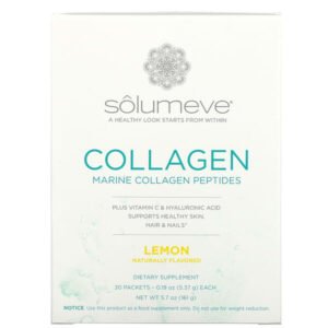 Solumeve, Collagen Peptides Plus Vitamin C & Hyaluronic Acid, Lemon, 30 Packets, 0.19 oz (5.37 g) Each