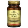 Solgar, Vitamin B6, 25 mg, 100 Tablets 1 Solgar, Vitamin B6, 25 mg, 100 Tablets