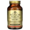 Solgar, No-Flush Niacin, 500 mg, 100 Vegetable Capsules