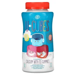 Solgar, U-Cubes, Children’s Calcium With D3, Strawberry, 120 Gummies