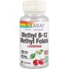 Solaray, Methyl B-12 Methyl Folate, Natural Cherry Flavor, 60 Lozenges
