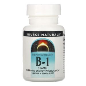 Source Naturals, B-1, Thiamin, 100 mg, 100 Tablets