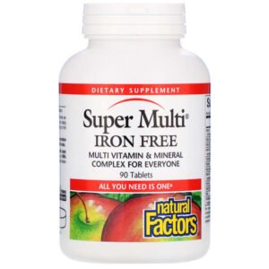 Natural Factors, Super Multi, Iron Free, 90 Tablets