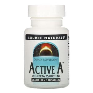 Source Naturals, Active A, 25,000 IU, 120 Tablets