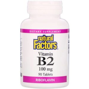 Natural Factors, Vitamin B2, Riboflavin, 100 mg, 90 Tablets