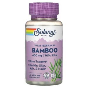 Solaray, Bamboo Vital Extract, 600 mg, 60 VegCaps